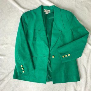 Green Suede Blazer